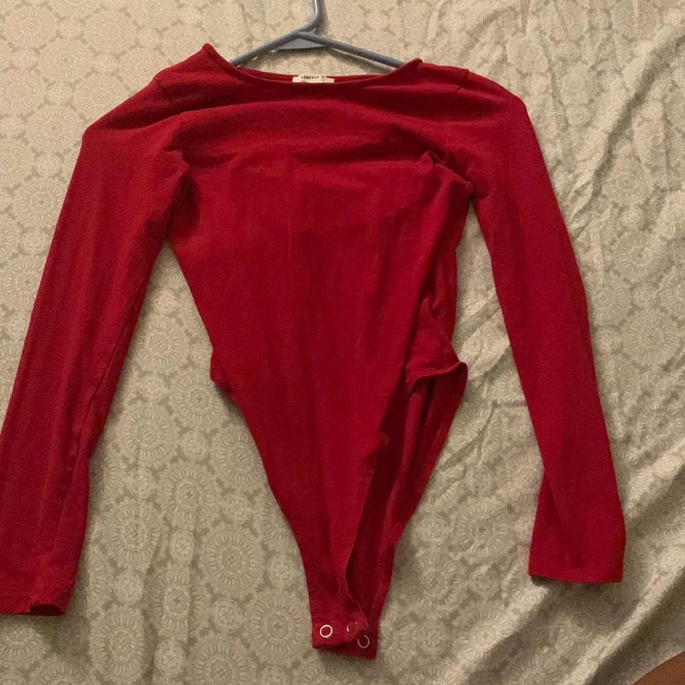 Red bodysuit